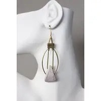 Triangle Stone Earrings