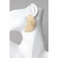 Gold Semi Post Earrings