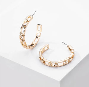 Chain Hoop Earrings